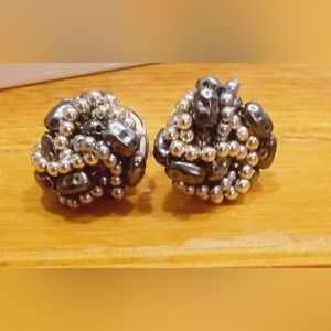 Vintage Cluster Beads for Pierced Earrings